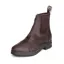 Hy Equestrian Wax Leather Zip Jodhpur Boot in Brown